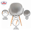 Oval Shell Chair With Cushion SP-400-CWL