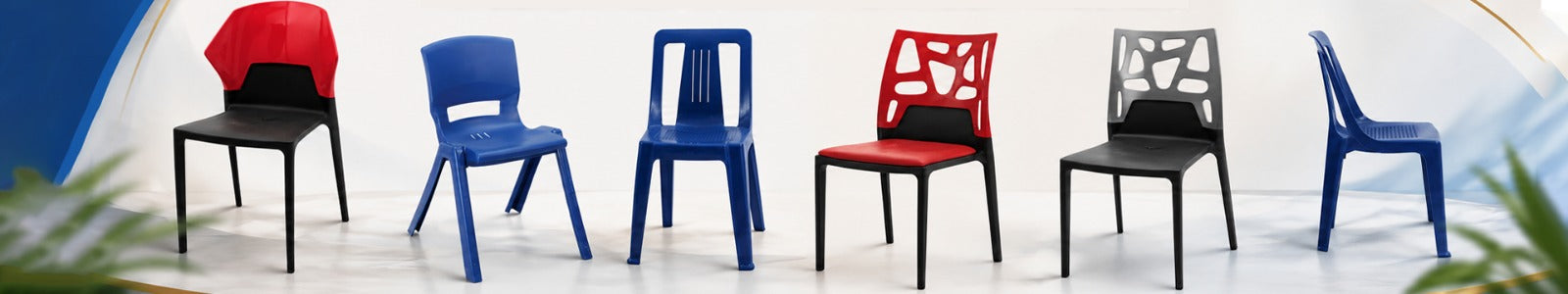 Full Plastic Chairs Without Arms
