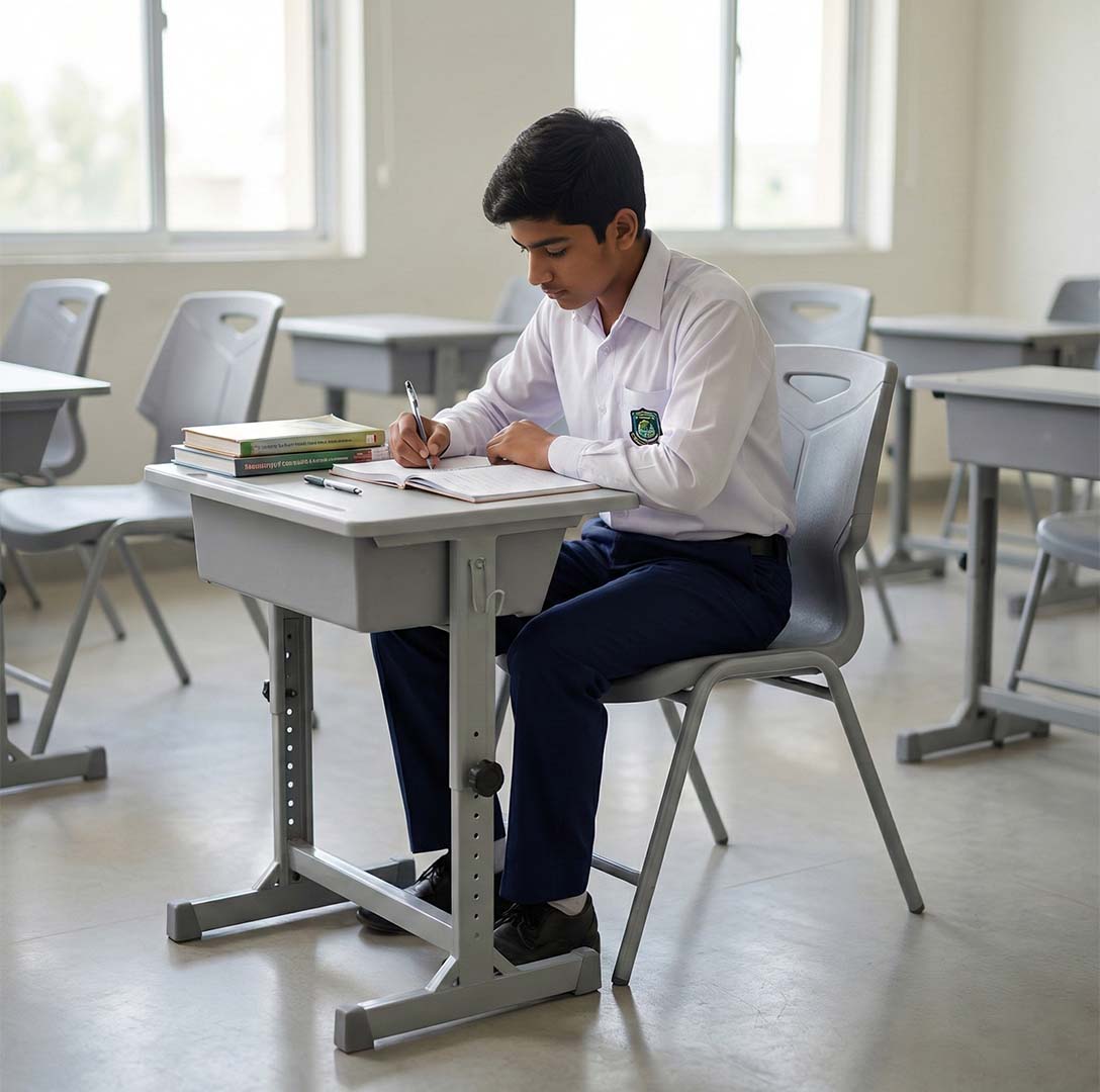 SAAB S-135 Study Desk with Small Plastic Top &amp; Box