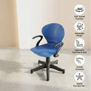 Switch SAAB S-15-MSA Peacock Shell Revolving Chair with Arms Mechanical Jack &amp; Stopper 3 image
