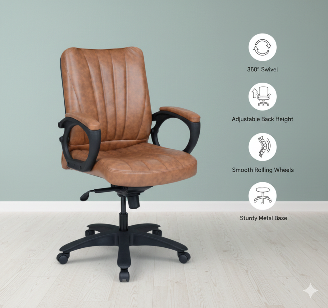 Aston Low Back Revolving Chair Model SAAB S-548-L