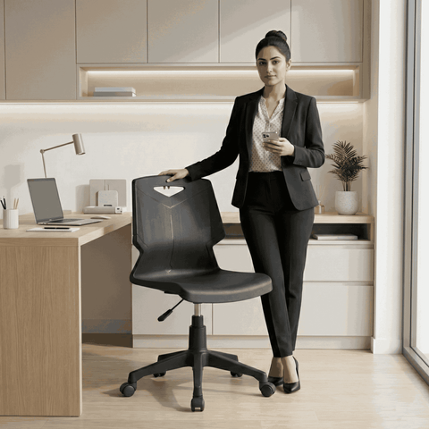 Green Shell Revolving Chair SAAB S-17-H