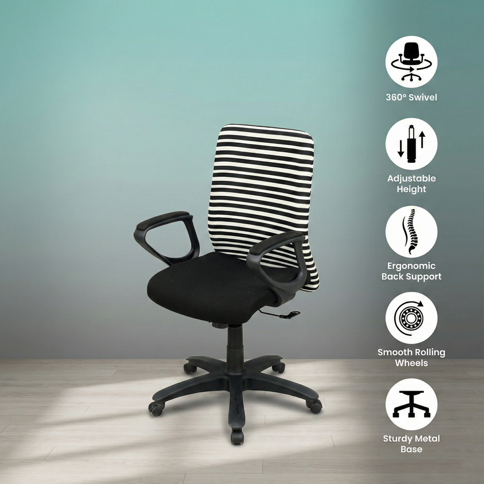 SAAB Manager Office Revolving Chair (Medium Back) Model SAAB S-540
