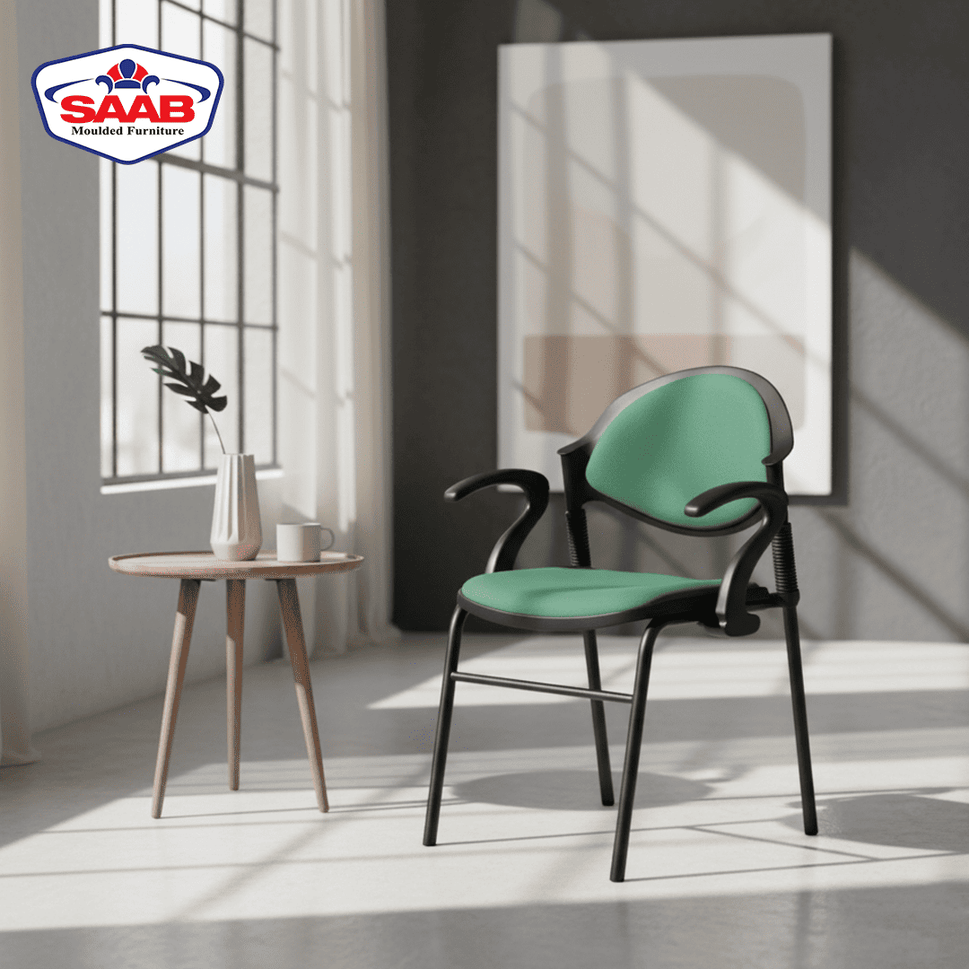 SAAB S-02-AC Comforto Arms Chair with Cushion