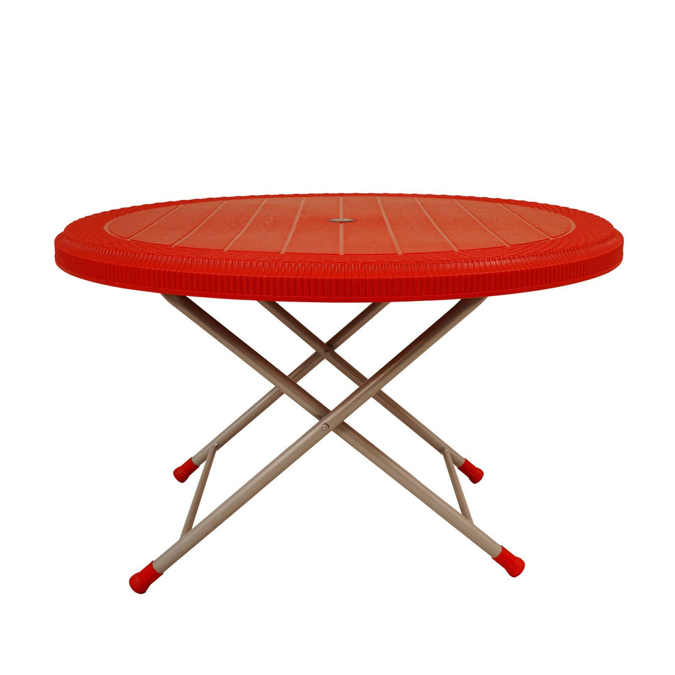SAAB SP-215-RT STEEL PLASTIC RATTAN ROUND TABLE