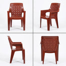 Switch Red plastic chair shown from multiple angles on a white background 2 image