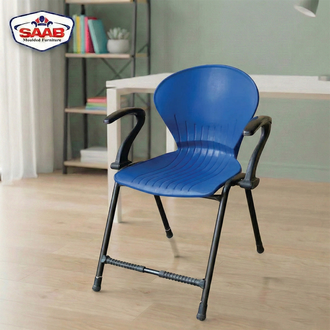 SAAB S-06-A Steel Plastic Pecock Shell Chair with Arms