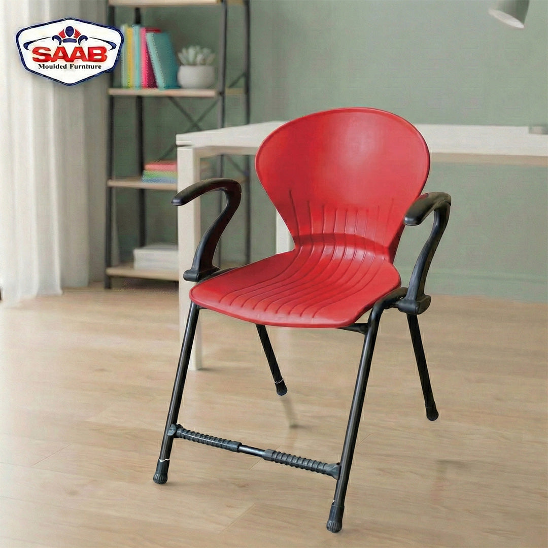SAAB S-06-A Steel Plastic Pecock Shell Chair with Arms