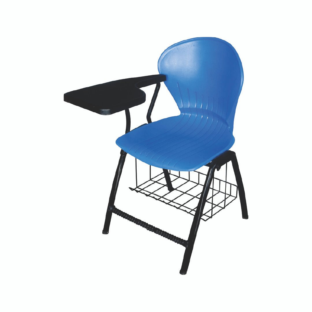 SAAB S-06-SB Peacock Shell Study Chair with Bookshelf