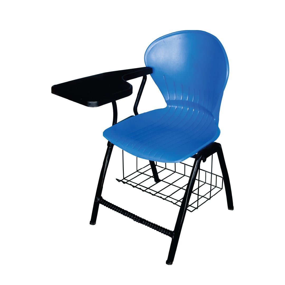 SAAB S-06-SB Peacock Shell Study Chair with Bookshelf