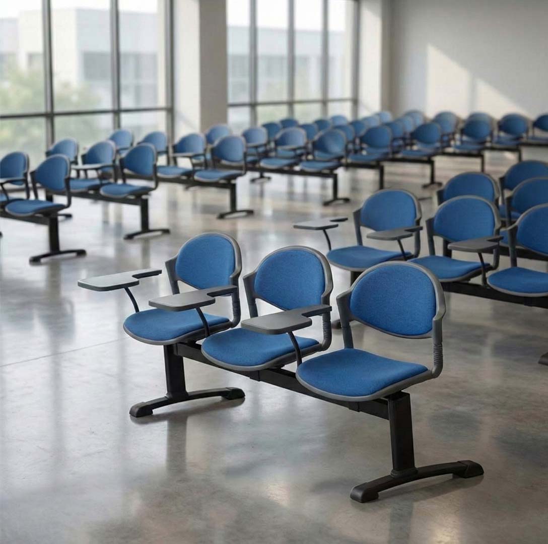 SAAB S-09-HCS Comforto Visitor Sofa 3-Seater Double Channel with Study Shelf