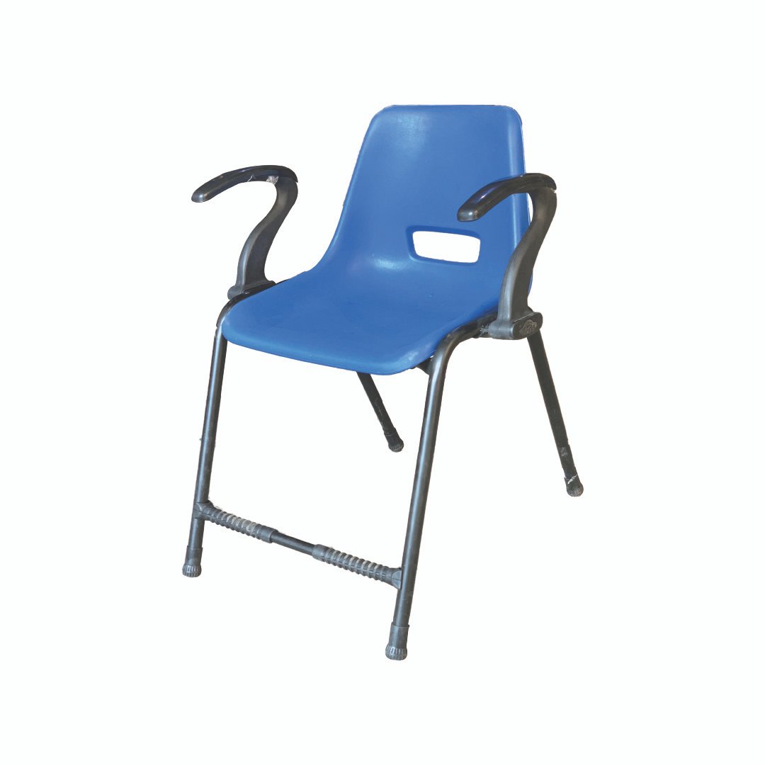 Steel Plastic Holo Shell Big Chair with Arms SAAB S-204-A