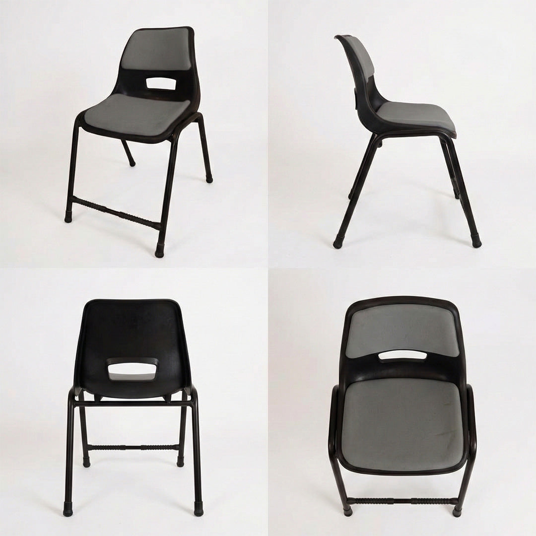 SAAB S-204-C Steel Plastic Holo Big Shell Chair with Cushion