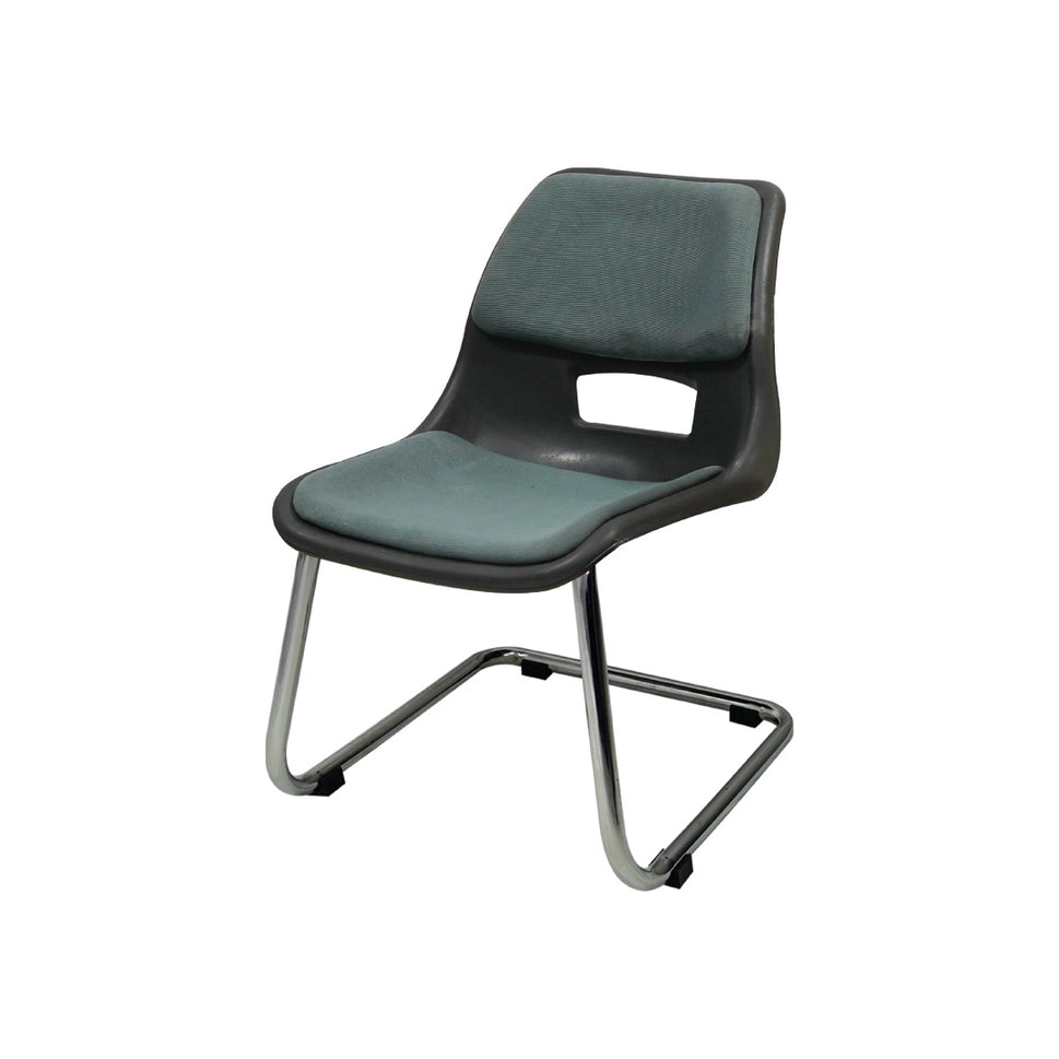 SAAB S-204-UC Steel Plastic Holo Big Shell Chair with U shape frame &amp; Cushion