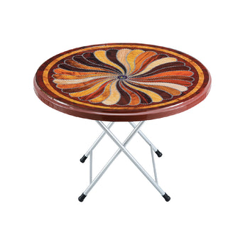 SAAB S-215-S Steel-Plastic Round Table with New Surface Sticker