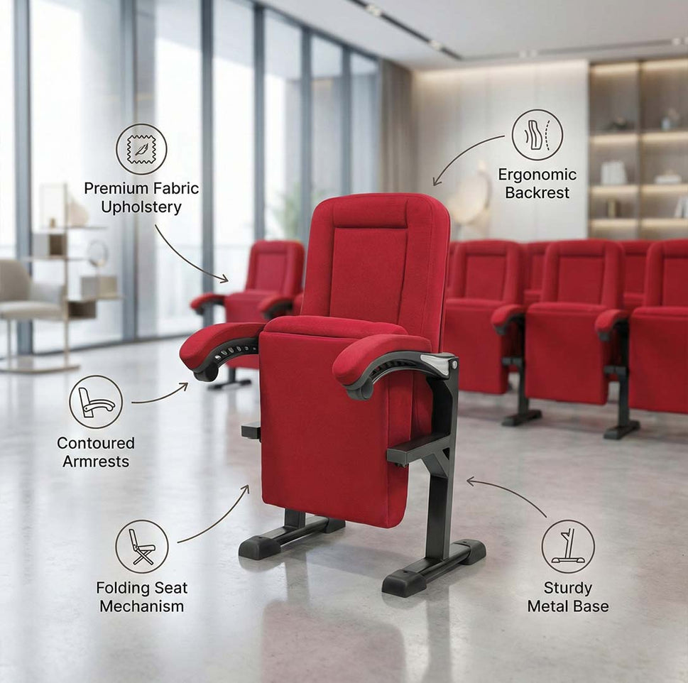 Auditorium Sofa With Arms SAAB S-331-A