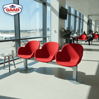 SAAB S-340-C Oval Big Shell Sofa 3-Seater With Cushion