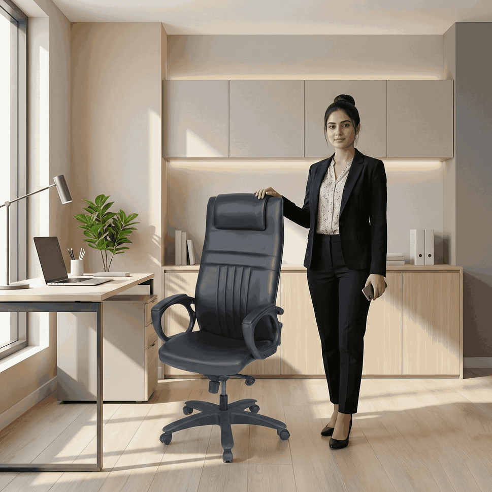 SAAB S-545-L Modern, And Lavish High Back Revolving Office Chair