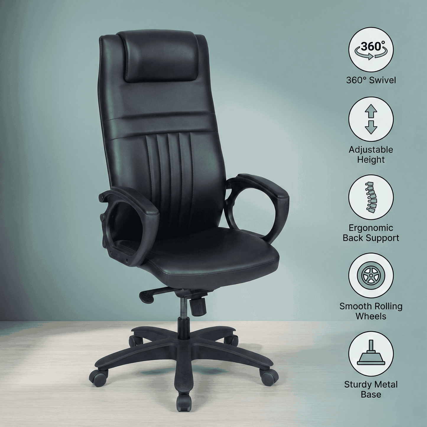 SAAB S-545-L Modern, And Lavish High Back Revolving Office Chair