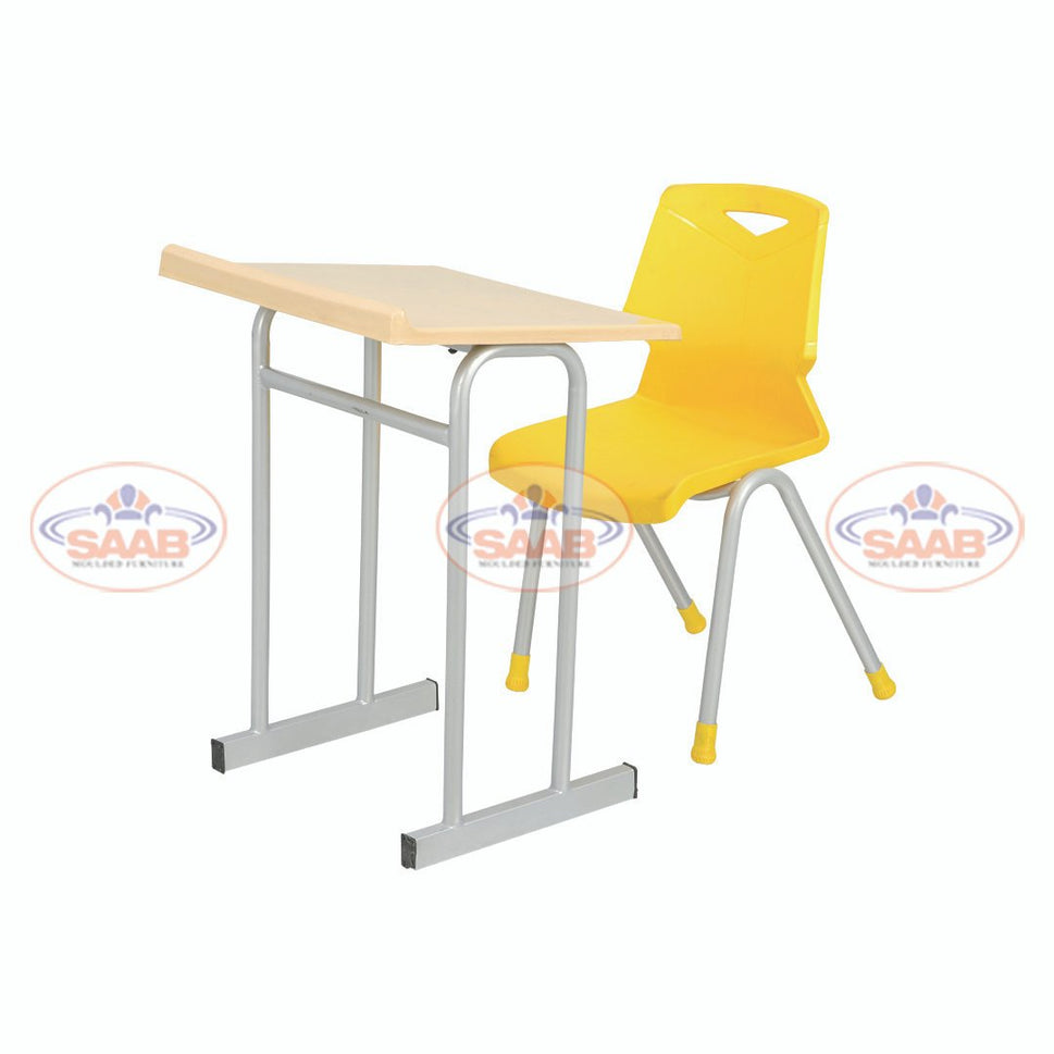 SAAB S-920 One Seater Desk Iron Frame U Shape And Fiber Top Small