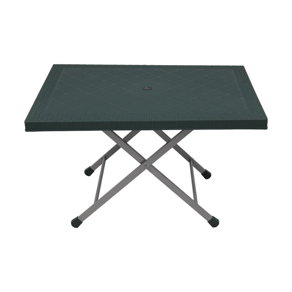 SAAB SP-214-RT Steel Plastic Table With Rattan Top