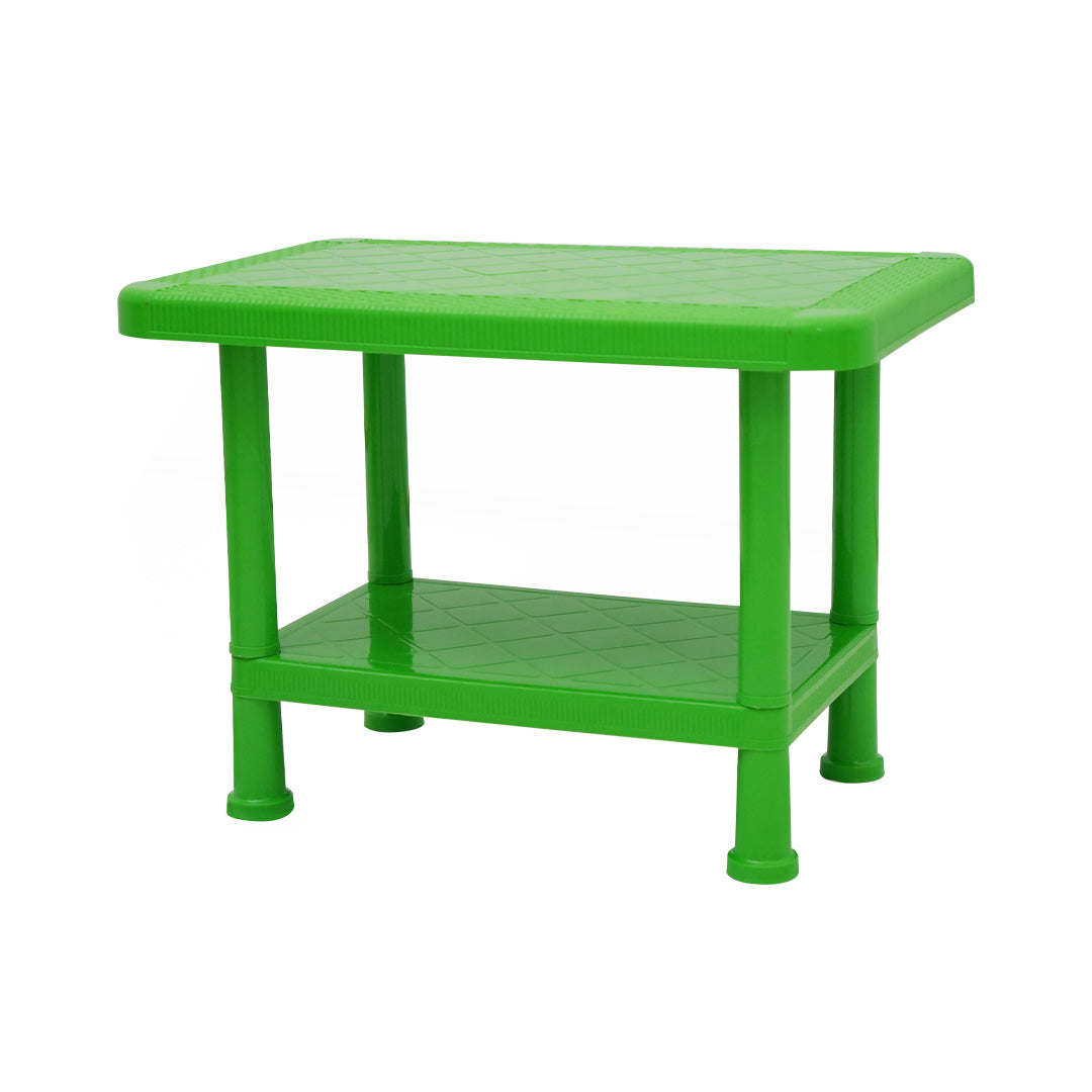 SAAB SP-328 Full Plastic Double Shelf Baby Rattan Table