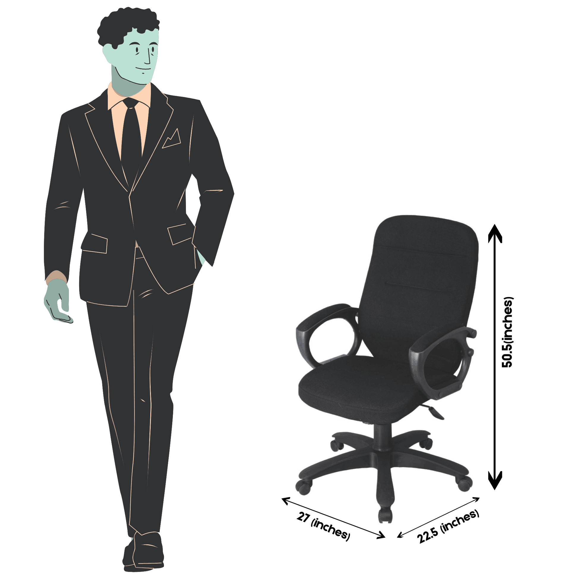 Orion Low Back Revolving Chair SAAB S-525