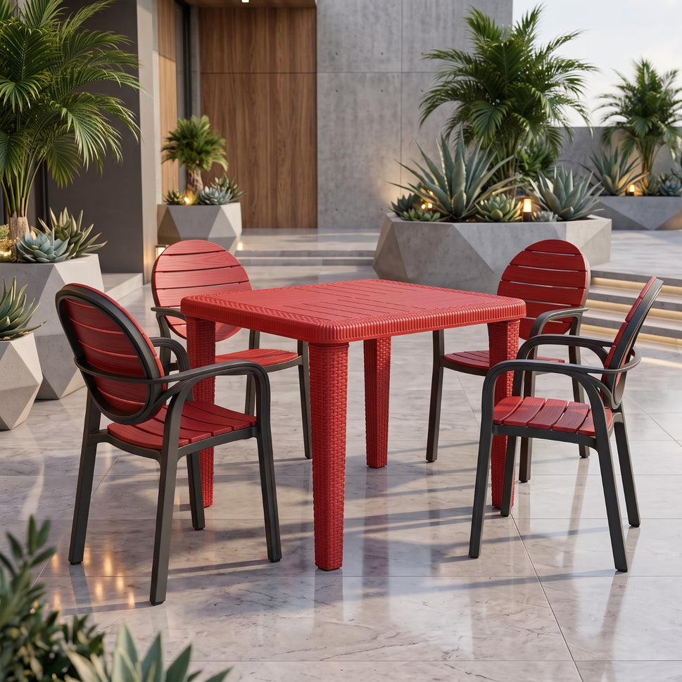 SPECTRUM PATTI CHAIRS SET MODEL SP-675 CHAIRS AND TABLE