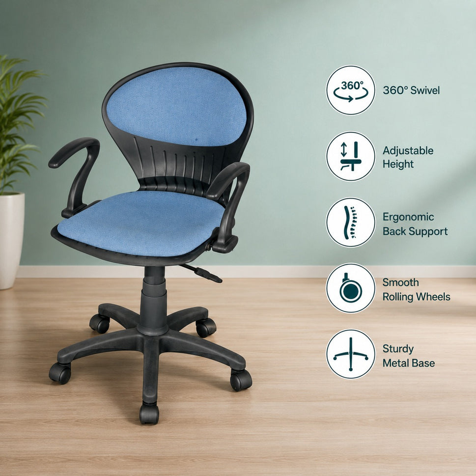 SAAB S-15-HAC Peacock Shell Revolving Chair