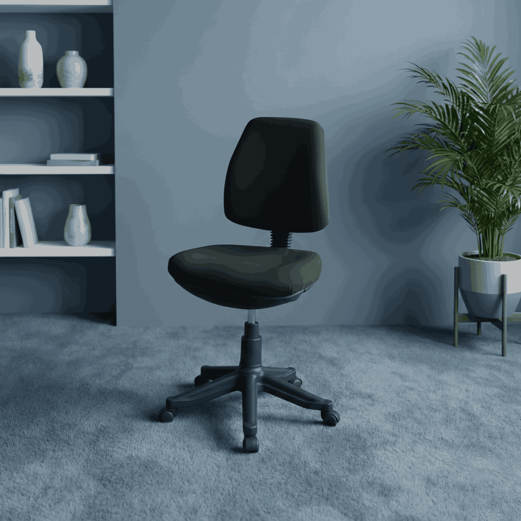 SAAB Computer Chair Without Arms With Hydraulic Jack and Stopper Model SAAB S-508