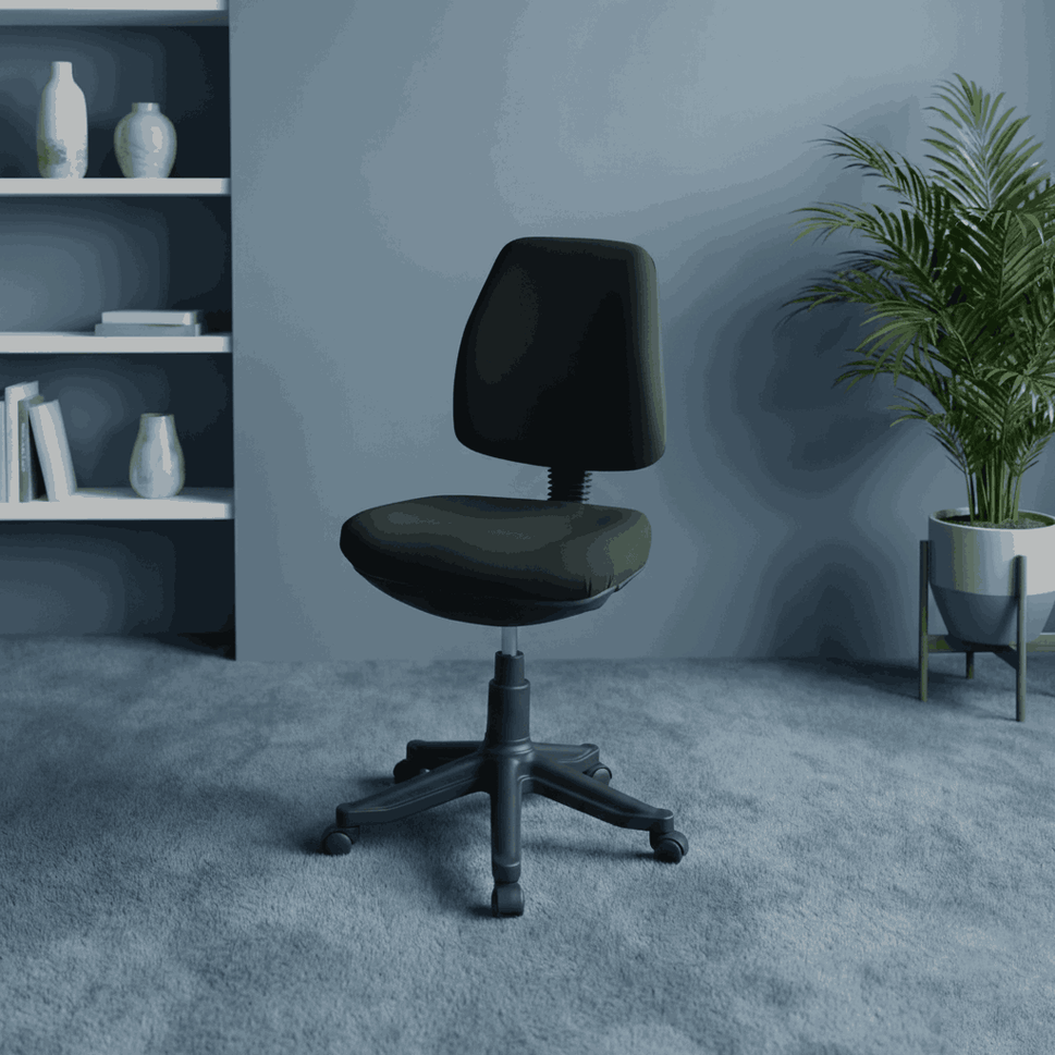 SAAB Computer Chair Without Arms With Hydraulic Jack and Stopper Model SAAB S-508