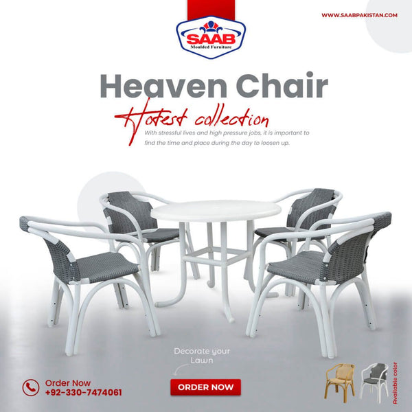 Heaven Chairs Set (4 Chairs + 1 Table)