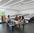 Switch SAAB S-257-HX Peacock Visitor Sofa 4-Seater Double Channel With Wooden Back Bux 2 image