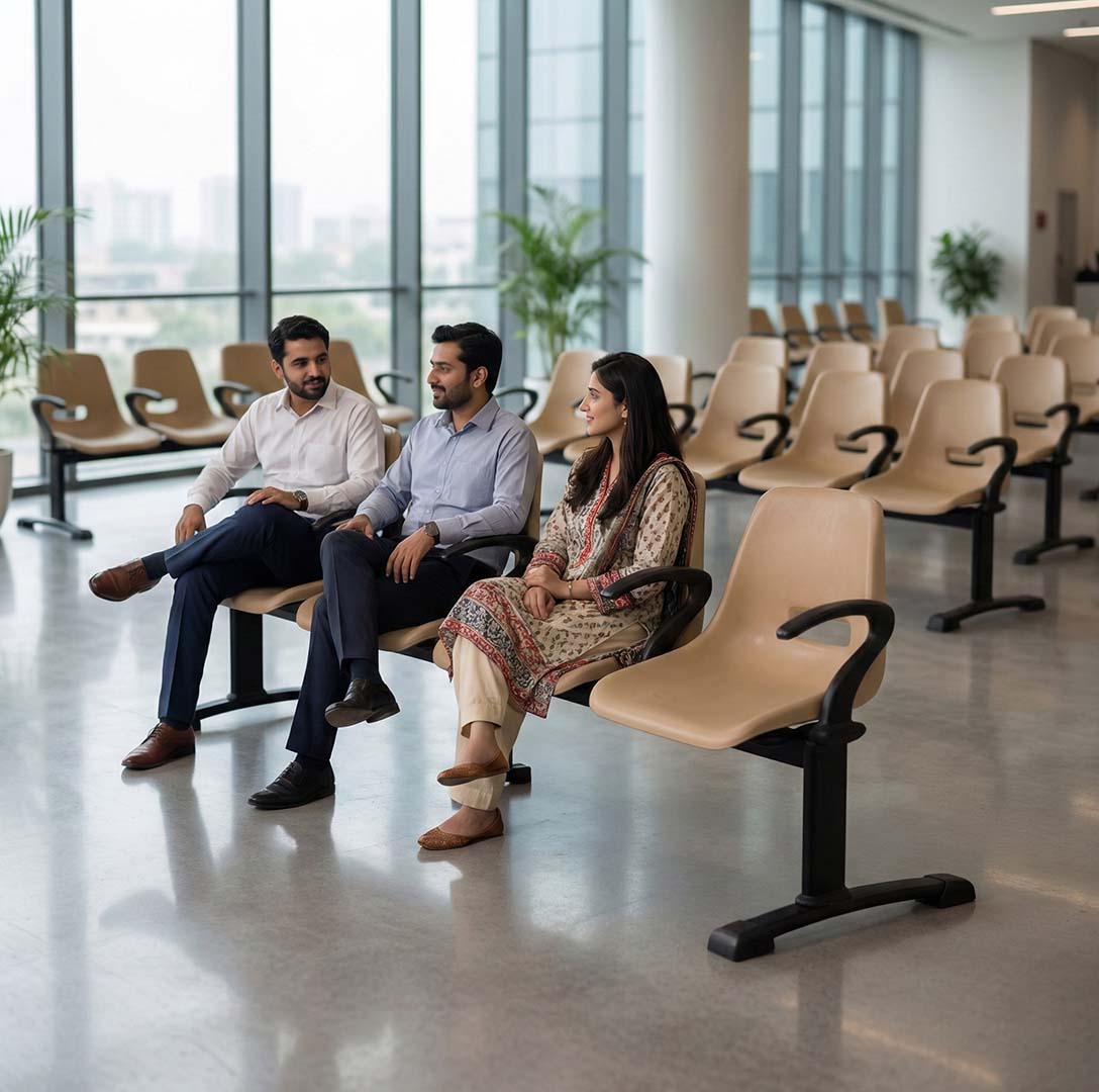 SAAB S-253-HA Holo Big Shell Sofa 4-Seater Double Channel with arms