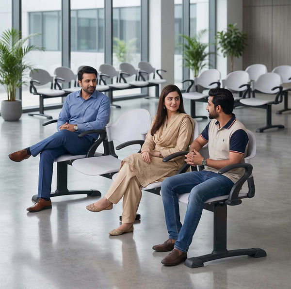 SAAB S-10-HA Comforto Visitor Sofa 4-Seater Double Channel with Arms