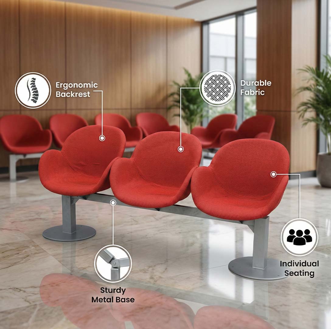 SAAB S-340-C Oval Big Shell Sofa 3-Seater With Cushion