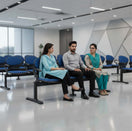 Switch SAAB S-257-HAC Peacock Visitor Sofa 4-Seater Double Channel with Arms &amp; Cushion 2 image