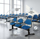 Switch SAAB S-09-HCS Comforto Visitor Sofa 3-Seater Double Channel with Study Shelf 3 image