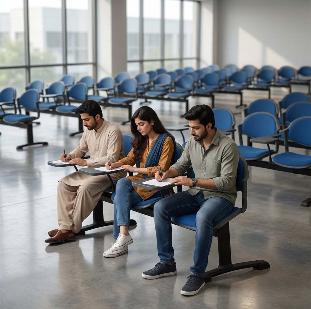 SAAB S-09-HCS Comforto Visitor Sofa 3-Seater Double Channel with Study Shelf