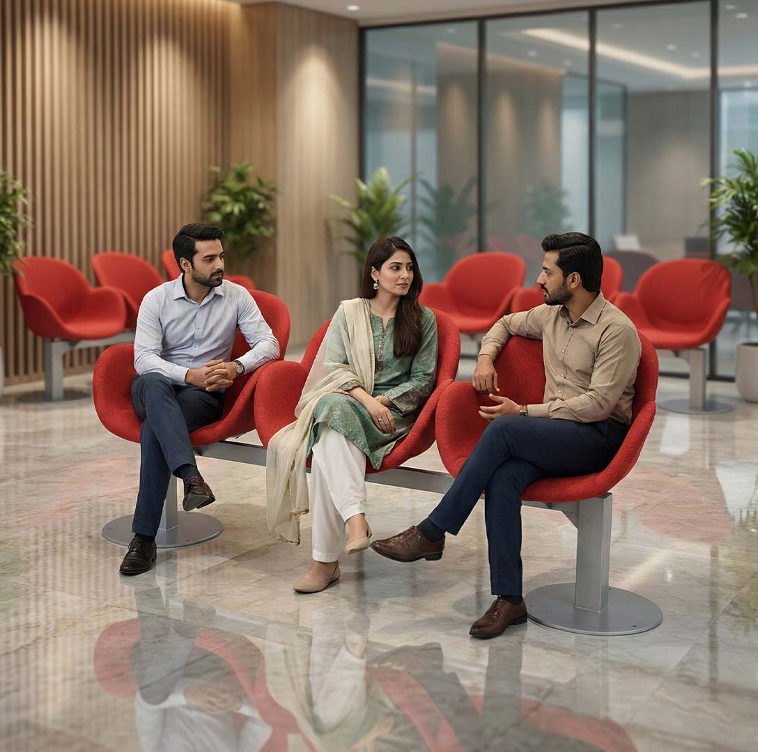 SAAB S-340-C Oval Big Shell Sofa 3-Seater With Cushion