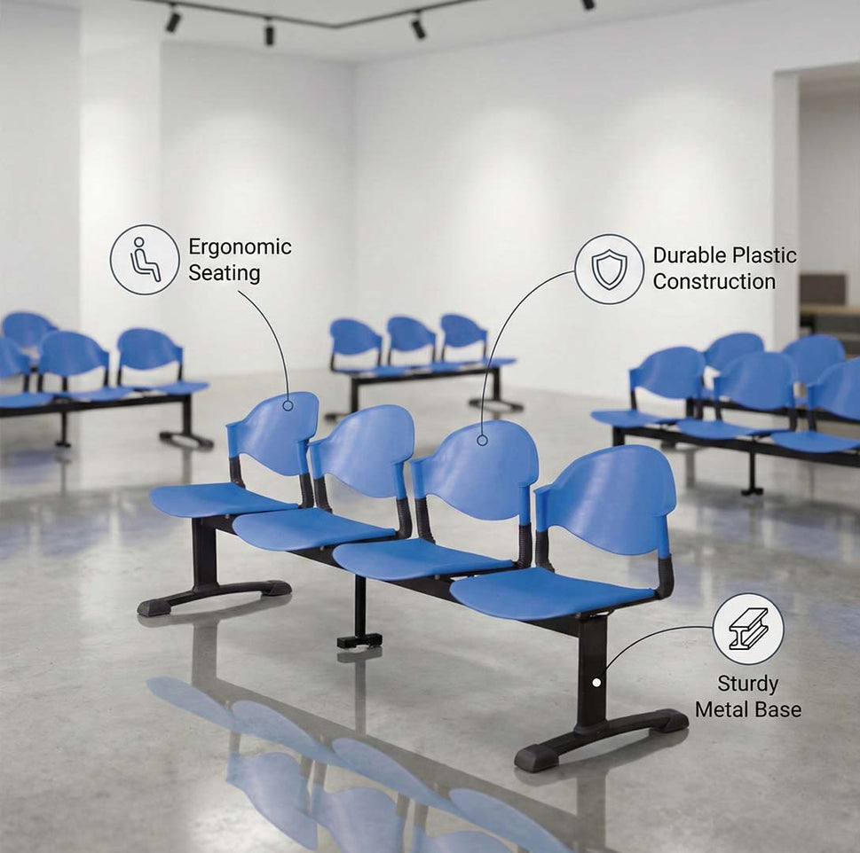 SAAB S-10-H Comforto Visitor Sofa 4-Seater Double Channel