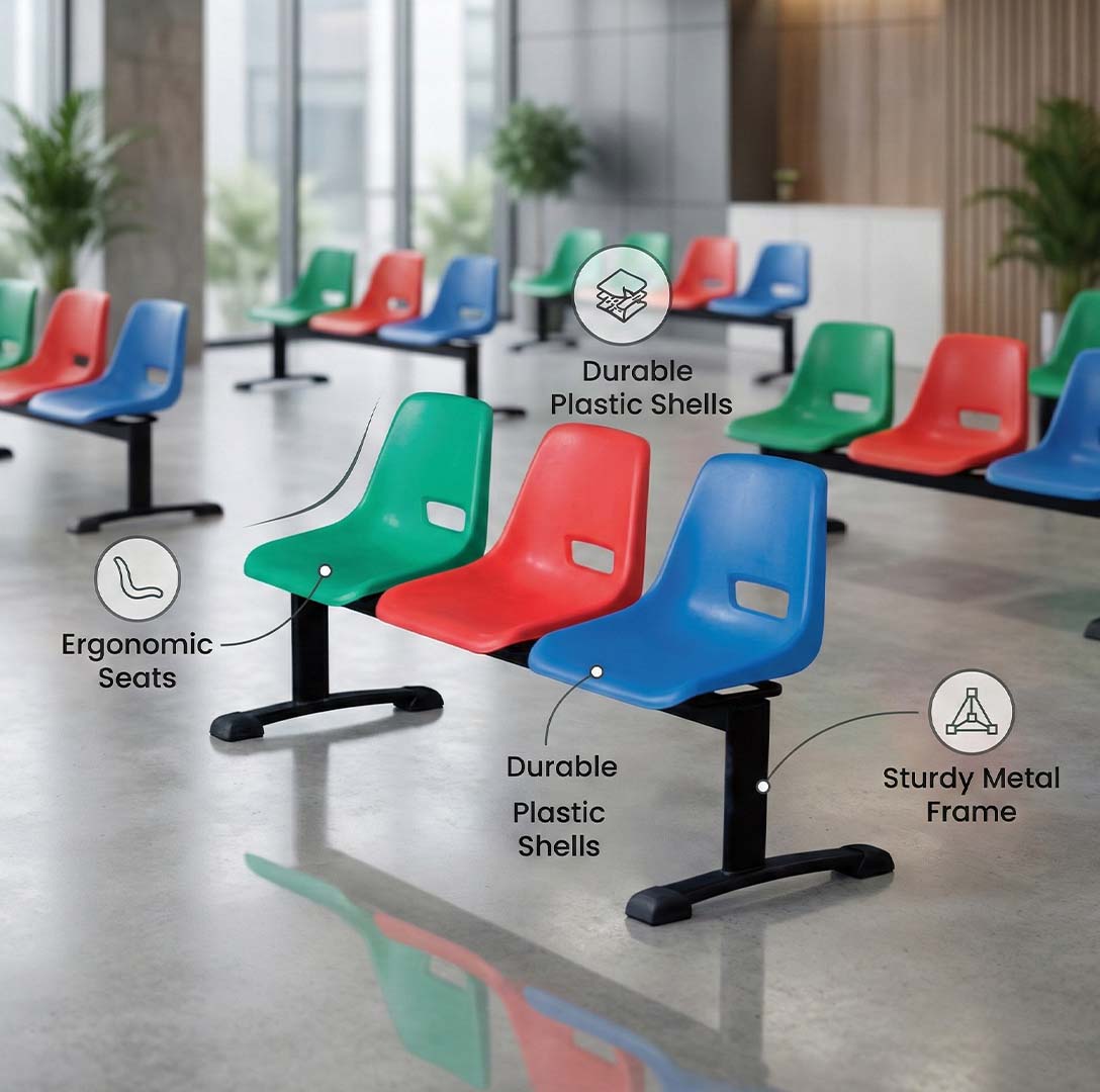 SAAB S-252-H Holo Big Shell Sofa 3-Seater Double Channel