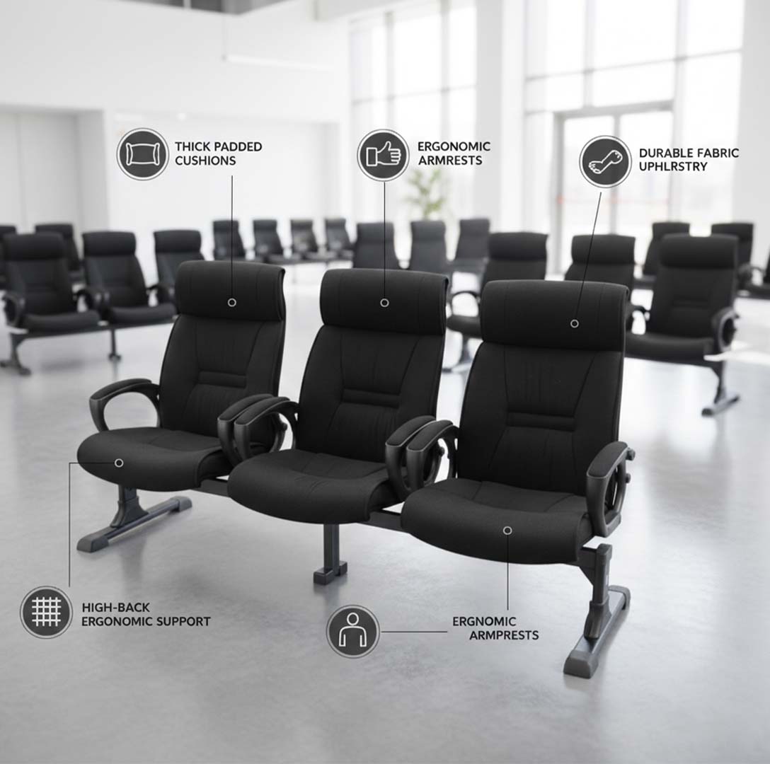 SAAB S-343-H High Back Visitor Sofa