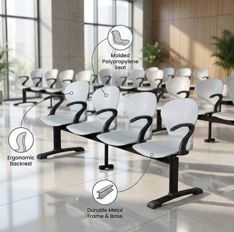 SAAB S-257-HA Peacock Visitor Sofa 4-Seater Double Channel