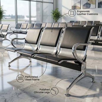 Sun Rise Bright Visitor Sofa 3-Seater with Cushion SAAB S-262-C