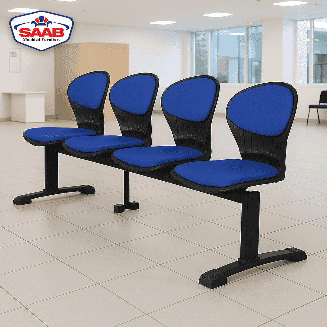 SAAB S-257-HC Peacock Visitor Sofa 4-Seater Double Channel with Cushion