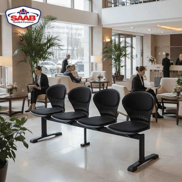 SAAB S-257-HC Peacock Visitor Sofa 4-Seater Double Channel with Cushion