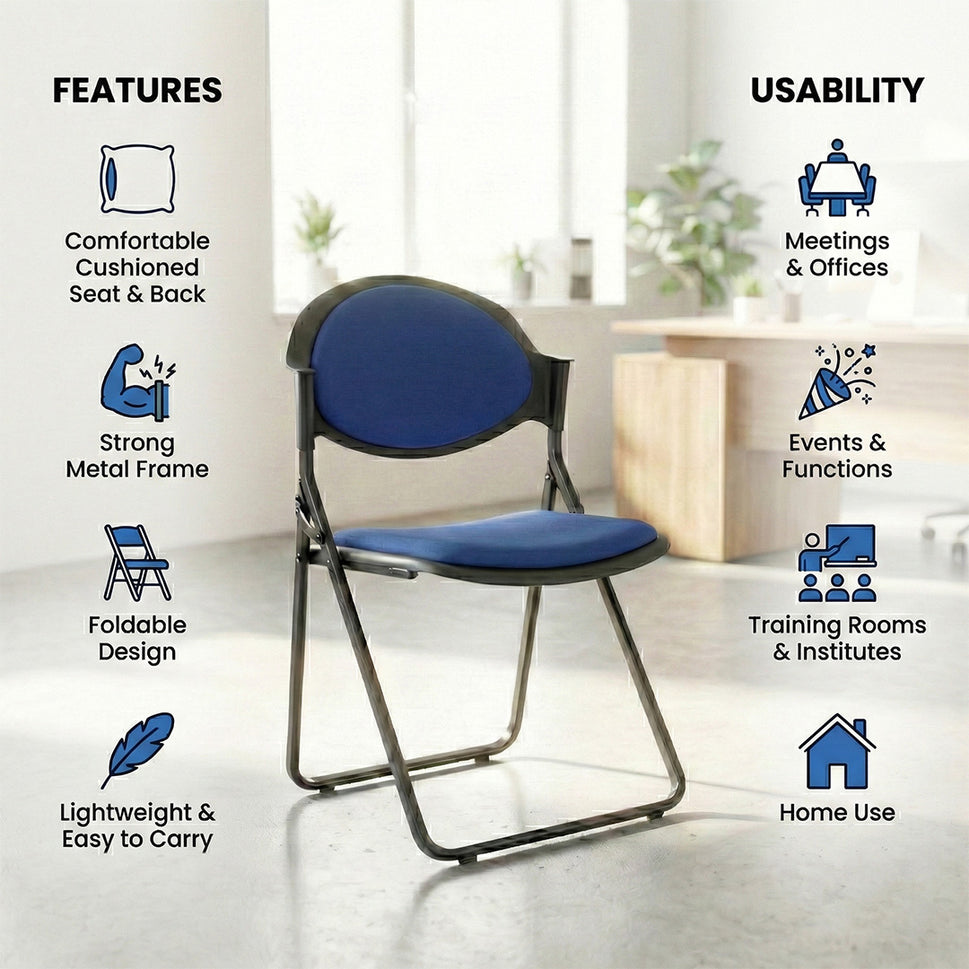 SAAB S-02-FC Comforto Folding Chair with Cushion