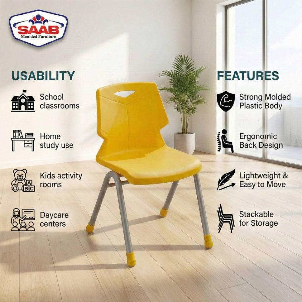 Steel Plastic Baby Chair S-196