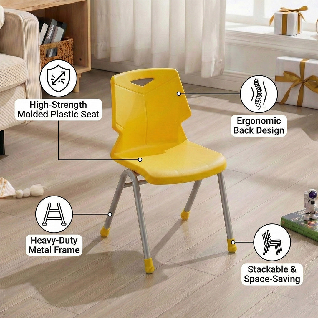 Steel Plastic Baby Chair S-196